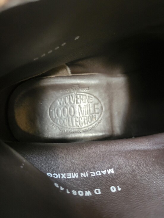 Wolverine Brown Leather Service Boots